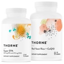 THORNE - Super EPA ja Red Yeast Rice & CoQ10 Bundle - toetab südame-veresoonkonna, liigeste, aju ja naha tervist - 90 kuni 120 teenust