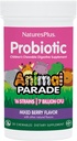 NaturesPlus Animal Parade probiootikum, segatud marjad - 30 närimistables - laste seedimist täiendada - toetab soolestiku tervise ja immuunsüsteemi funktsiooni - vegan, gluteenivaba - 30 serveerimist