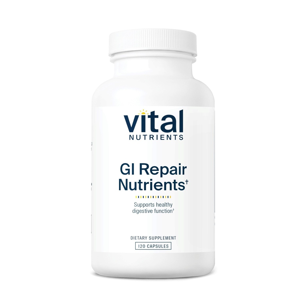 Vitaalsed toitained GI toitainete parandamine | Lekkeline soolekapsel L-glutamiini ja N-atsetüüliga | Seedeensüümi lisand soolestiku tervise ja seedimise toetamiseks | Gluteen ja piimavaba | 120 kapslit