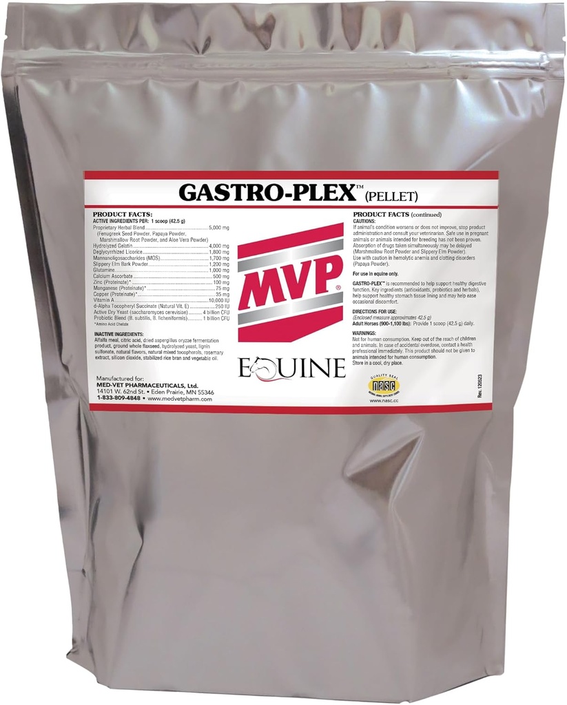 Gastro-Plex (12 lb) toetab soolestiku tervist ja Hindgut seedimist hobustel