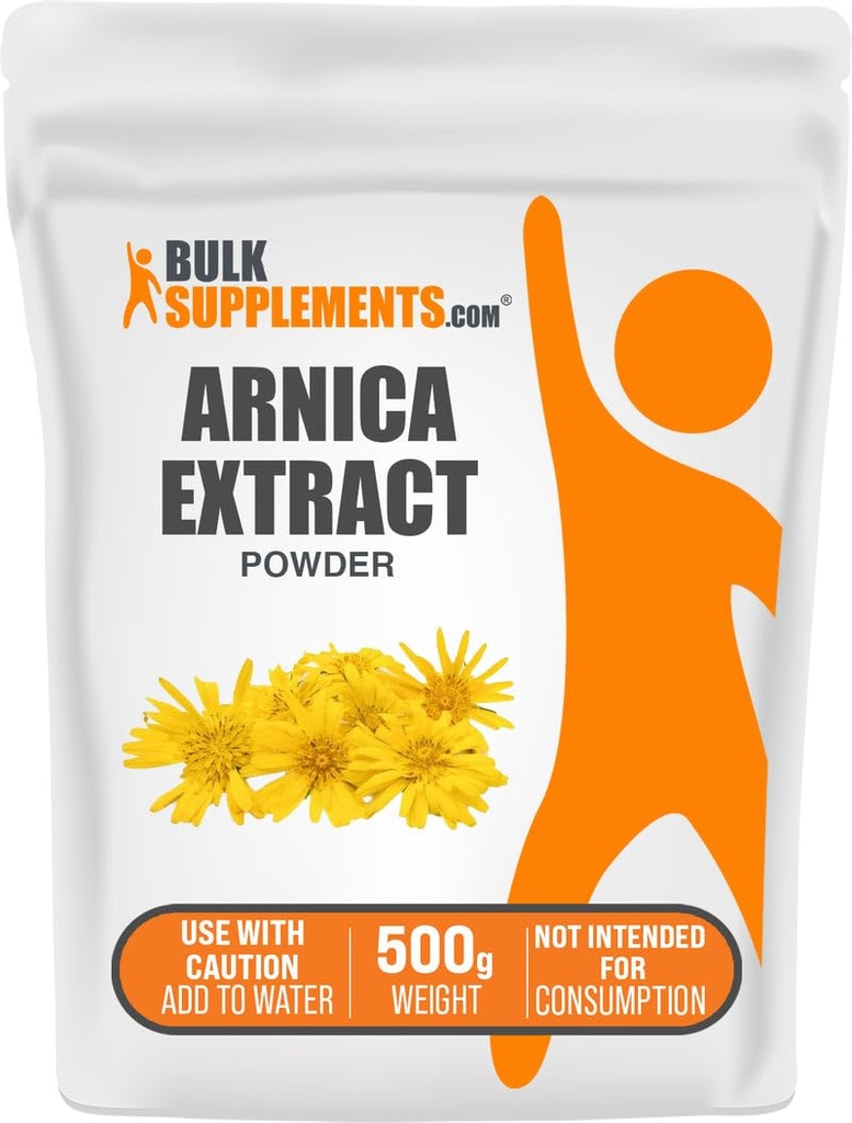 BulkSupplements.com Arnica ekstrakti pulber - taimsed toidulisandid, kuivatatud Arnica lilledest, Servings varieerub kasutuses, 500g (1,1 naela) (pakk 1)