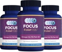 Fookus Relief Plus kuiv silma valem (270 ct 90 päeva pakkumine) Kuiv silma oomega 3 täiendus - kuiv silmade leevendamise täiendus - Omega 3 kalaõli kuiva silma jaoks