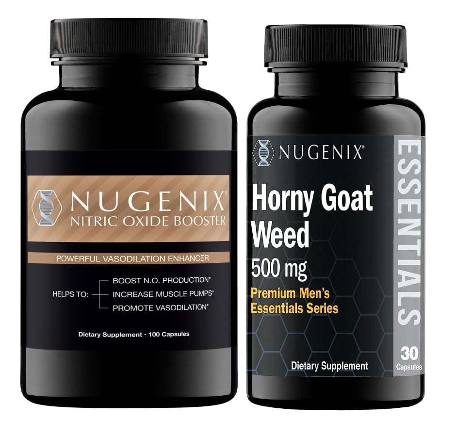 Nugenix Lämmastikoksiidi Booster ja Horny Goat Weed Supplements meestele