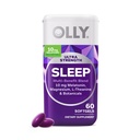 OLLY Ultra Tugevus Sleep Softgels, 10mg Melatoniin, L-Theanine, Kummel, Magneesium, Sidrun Balm, Toetab sügavat rahulikku und, öist uneabi, Non Habit-Forming - 60 Count