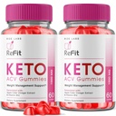 Rize labs - Refit Keto ACV Gummies Advanced kaalulangus Apple Siidri äädika, täiendus, aitab vähendada kõht rasva, ekstra tugevus (120 Gummies)