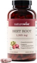 NatureWise Beet Juurkapslid 1325mg orgaanilise peediga - lämmastikoksiidi võimendaja vereringe ja südame tervise toetamiseks - Vegan, Gluteenivaba, mitte-GMO - 240 kapslit[120 päeva pakkumine]