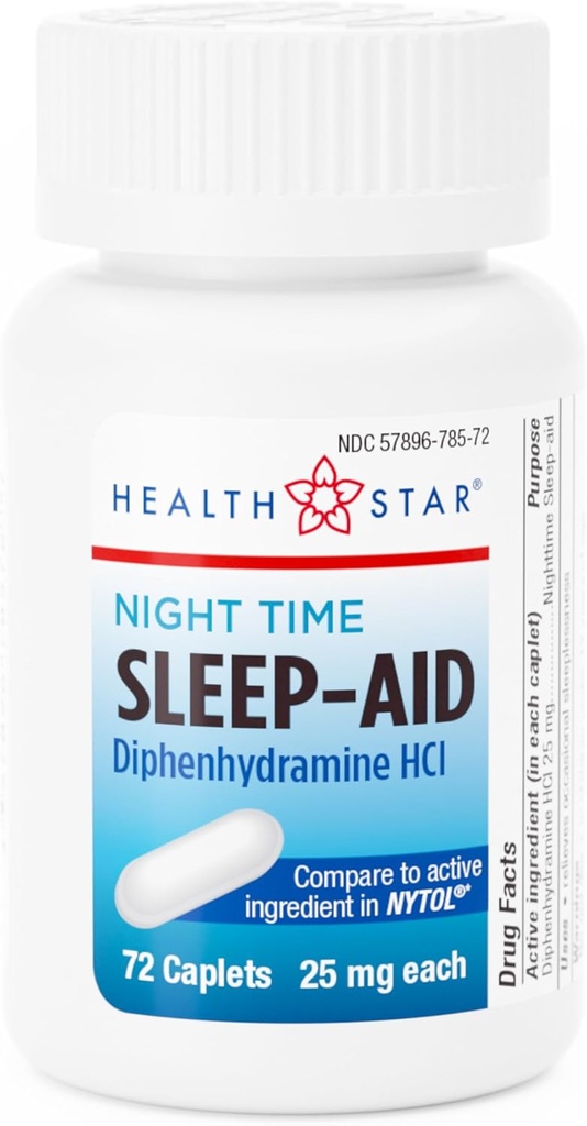 GeriCare öine difenhüdramiin HCl 25 mg , uneabikapslid , 72 loend ( 1 pakk )