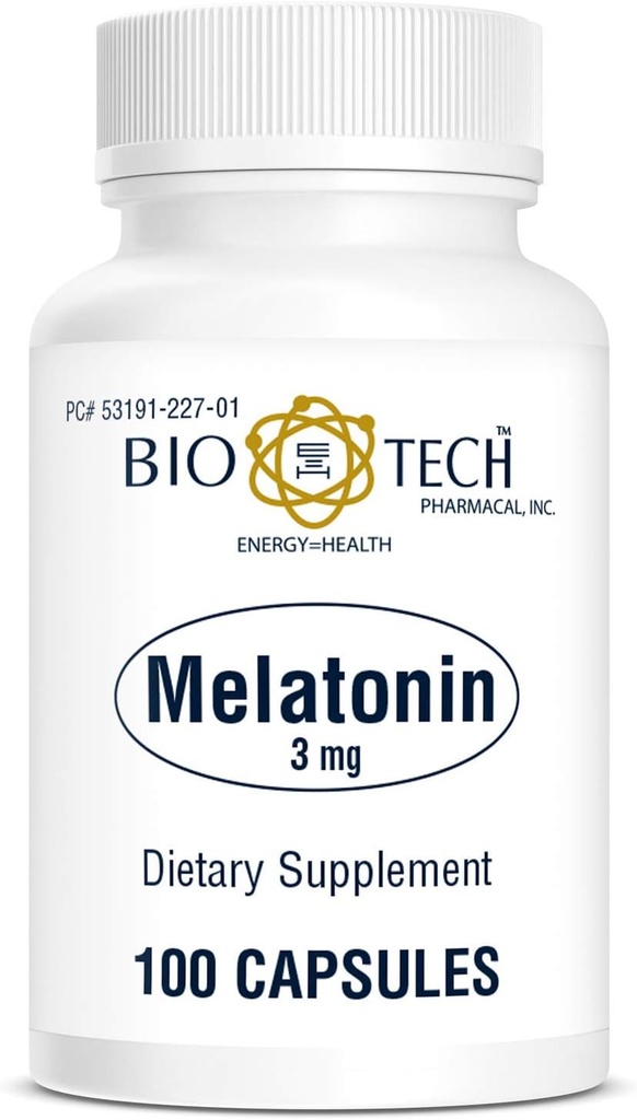 Bio-Tech farmakaalne melatoniin (3 mg, 100 kapslit)