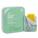 DISO - Vitamiin B12 - Kiiresti lahustuvad suukaudsed ribad, väsimuse ja väsimuse jaoks, oranž piparmündi maitse, vegan, suhkruvaba, maksimaalne imendumine, gluteenivaba, individuaalselt pakitud, 30 lahustuvat riba