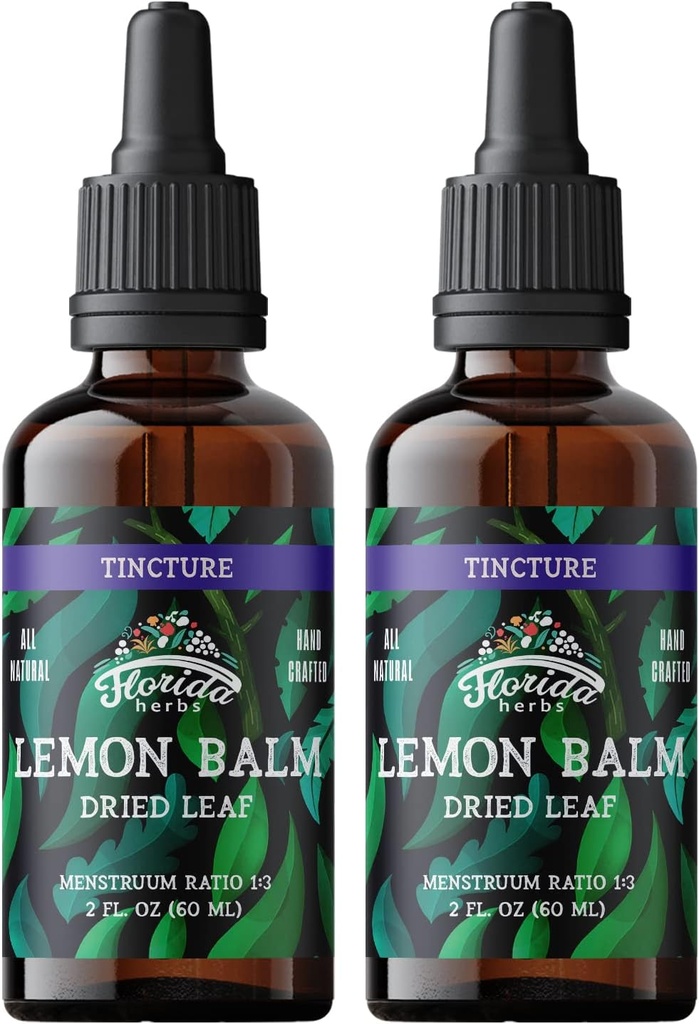 Sidrunbalmi tinktuur - orgaanilised sidrunid tilgad - sidrunbalmi ekstrakt - valmistatud USA-s - orgaaniline 4 Fl Oz