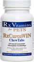 Rx Vitamiinid CurcuWIN kurkumiin lemmikloomadele - Kassi immuuntoetus - Koerte seedetrakti tugi - 90 ct