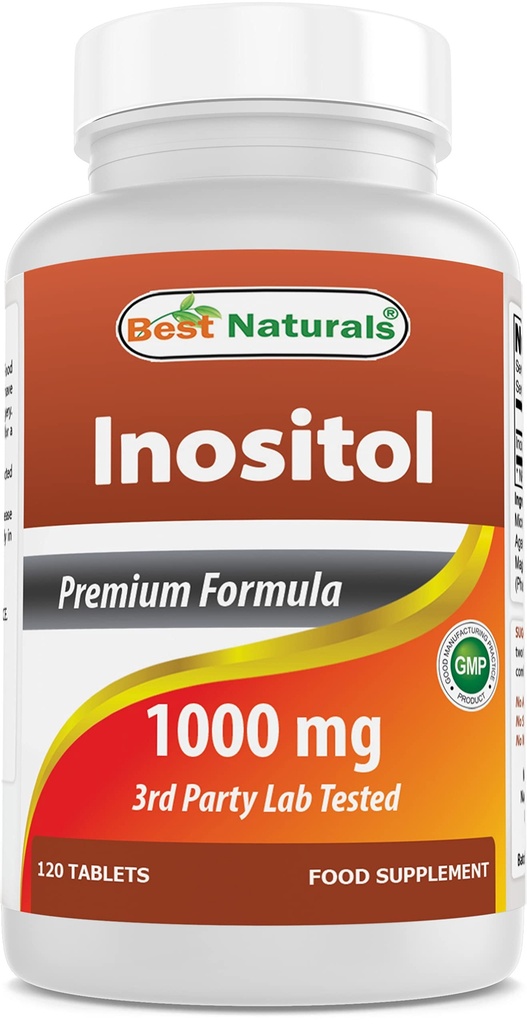 Parimad looduslikud inositool 1000 mg 120 tabletti - nimetatakse ka vitamiiniks B8