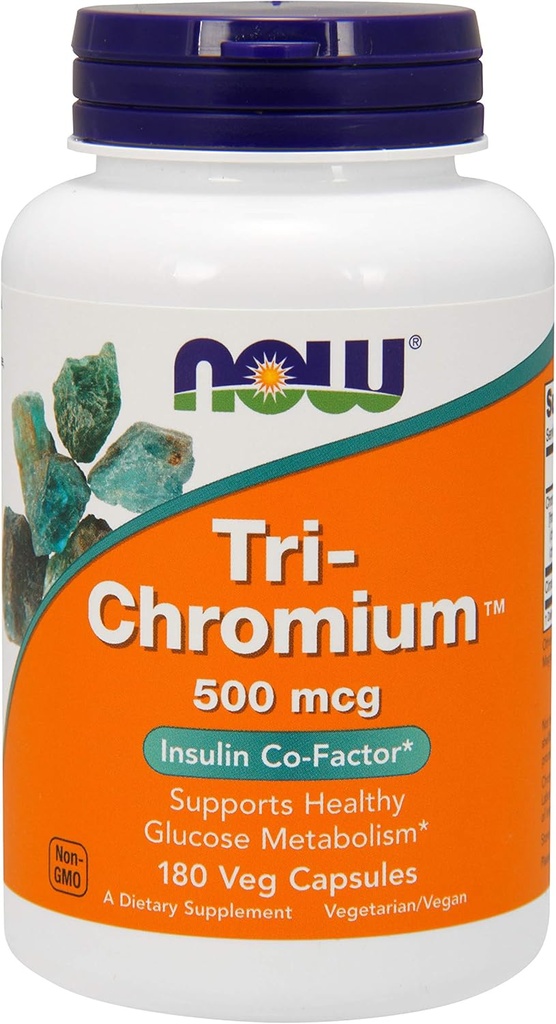 NOW Foods - Tri-Chromium 500 mcg. - 180 taimset kapslit