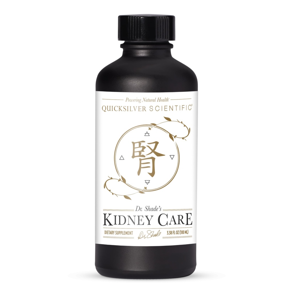 Quicksilver Scientific Kidney Care - Neerupuhastus & Lymphatic Drainage Supplements - Astragaloside IV Extract, Zhu Ling, Goldenrod, Ferulic Acid, He Shou Wu & Dandelion Leaf (3,38oz / 100 ml)