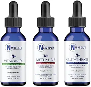Nano Essential Wellness Bundle ühendab 3 imelist tervist edendavat toodet: nanoglutatioon, nanometüül B-12 ja nanovitamiin D3