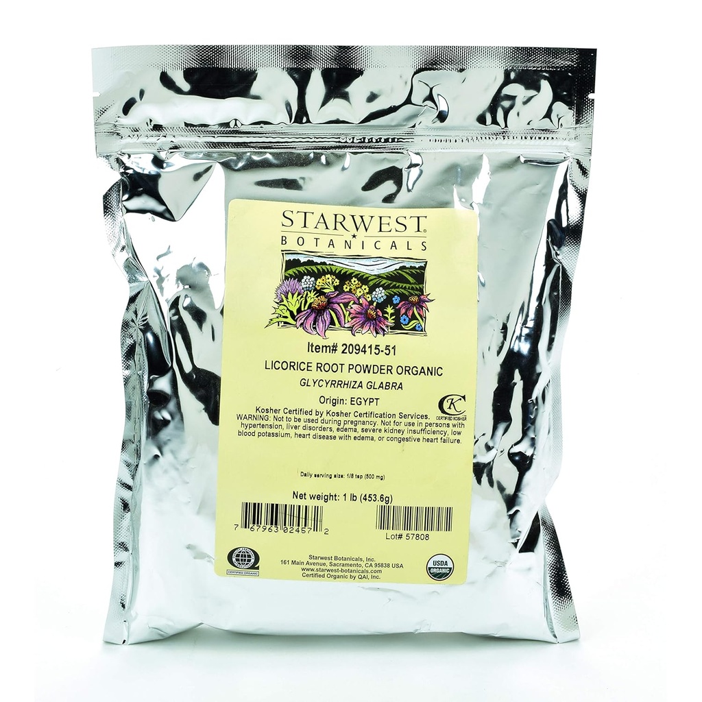 Starwest Botanicals Orgaaniline Lagrits Juurepulber, 1 nael