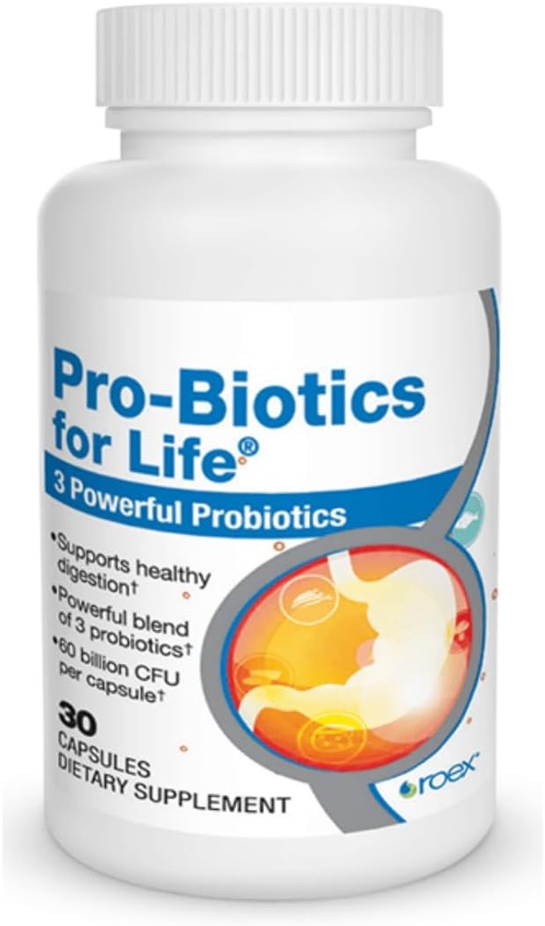 Roex Vitamiinid | Probiootikumid eluks | Soolestiku tervis | Seedimise toetamine | Taimsed kapslid | 30 loend