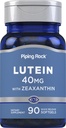 Piping Rock Lutein koos Zeaxanthin 40mg | 90 Softgels | Silma tervise täiendada Marigold ekstrakt | Non-GMO, Gluteenivaba