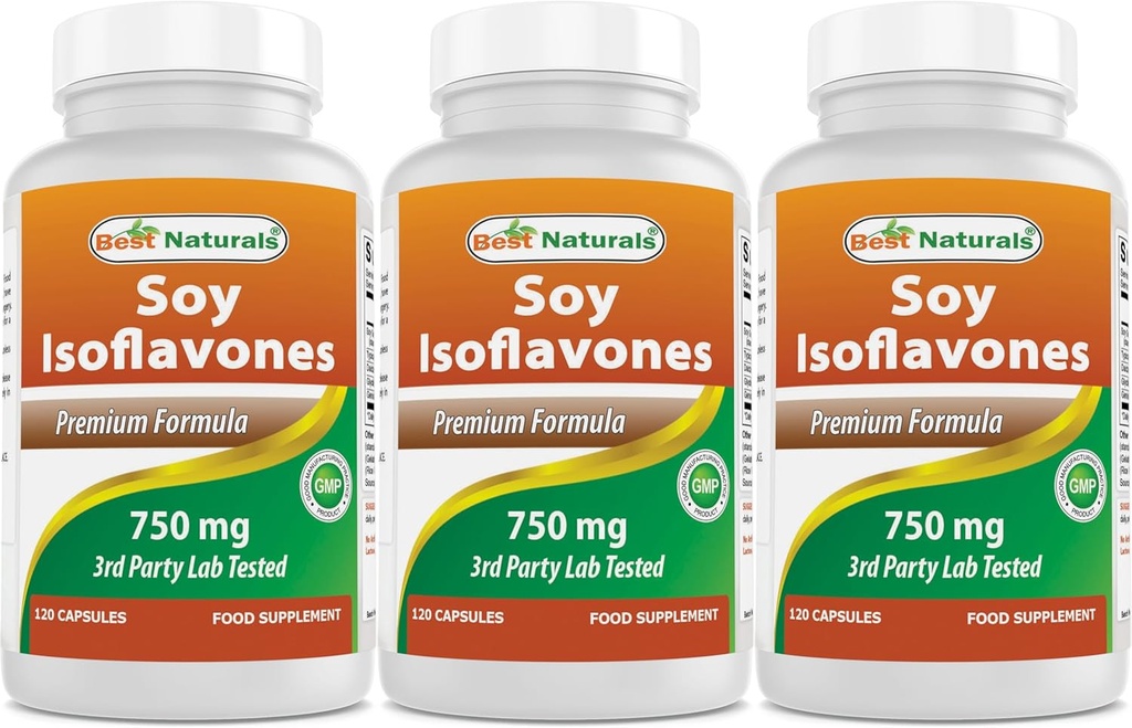Parim looduslik soja Isoflavones 750 mg 120 kapslit (120 loendurit (3 pakendit))