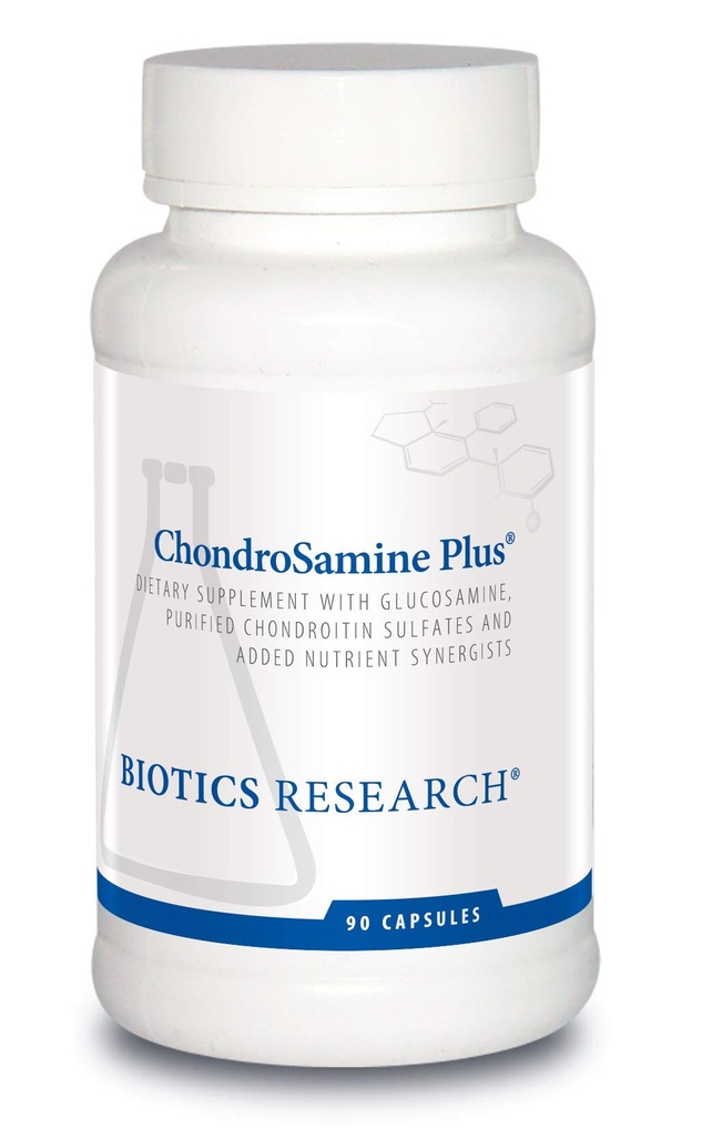 Biotics Research ChondroSamine Plus Glükoosamiin Plus Chondroitin, MSM, vitamiinid ja mineraalid, ühine ja sidekoe tugi, tervislik ja liikumise lihtsus. 90 kapslit
