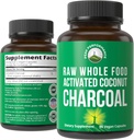 Peak Performance aktiveeritud Charcoal Vegan kapslid Wild Harvested Coconut Shells. Parim ohutu söe pillid täiendada Detox, gaasivabastus, Bloating. meestele ja naistele 90 Kõik looduslikud tabletid
