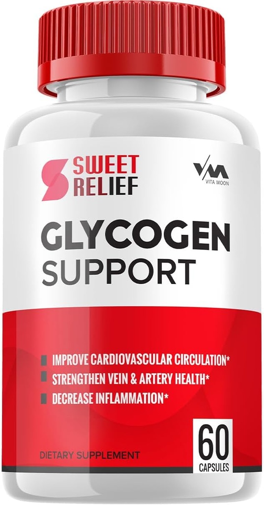 (1 Pack) SweetRelief Glycogen – Sweet Relief Kapslipuhastaja, SweetRelief Pills, Advanced Formula for General Wellness, Sweet Relief Glycogen Arvustused, 60 kapslit