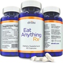 Dirobi Söö midagi Ksüloos Isomeraas Fruktoosi malabsorptsiooni ensüümid, FODMAP-i lisand, seedetrakti ensüümid parema laktoosi, rasva, valgu ja süsivesikute seedetrakti gaas & Bloating Relief 60 kapslit