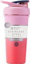 BlenderBottle Sport Sleek Isoleeritud roostevabast terasest raputuspudel traadi viskiga, 25-Ounce, Flamingo Ombre - proteiini raputamine ja hüdraat sportlastele ja fitness entusiastidele, lihtne segamine, õhuke lihtne hoida, hoiab jooke külmana, lukustatav Lid