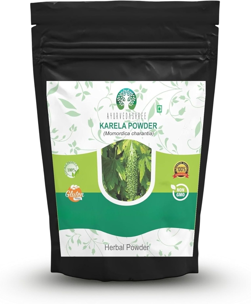 Mõru melon Pulber 200 Gm I Momordica Charantia / Karela viljapulber I Ayurveda herb I Toetab maksafunktsiooni I Taimne täiendus I Toetab nahka ja kõhtu