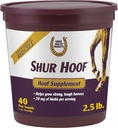 Hobuste tervis Shur Hoof Hoof Hoof Supplement hobustele, aitab kasvatada tugevaid, karme sõrasid, 2,5 naela, 40 päeva varu