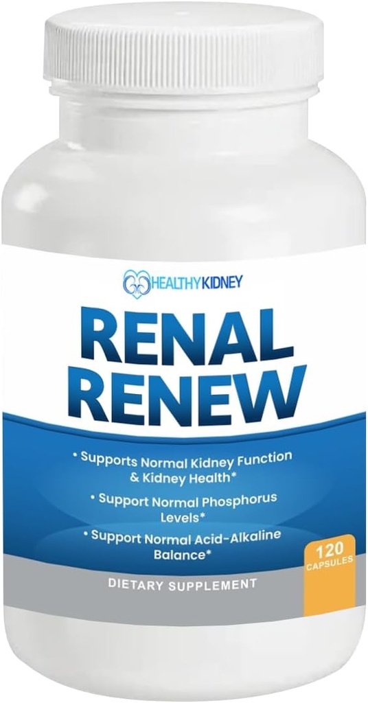 Renal Renew: Advanced Kidney Cleanse Detox & Repair Kidney Support Supplement. Läbimurre Smart Kidney Supplement noorendab Neeru Tervis 120 Caps
