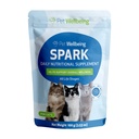 Lemmikloomade heaolu Spark Daily Nutritional Greens Superfood kassidele - probiootikumid, prebiootikumid, seedeensüümid, aminohapped, antioksüdandid, D-vitamiin, Spirulina - veterinaararsti poolt formuleeritud 3,53 oz (100 g)
