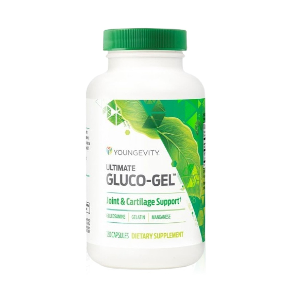 Youngevity Ultimate Gluco-GelTM – liigese ja kõhre tugilisandiga glükoosamiini sulfaat ja želatiin – 120 kapslit