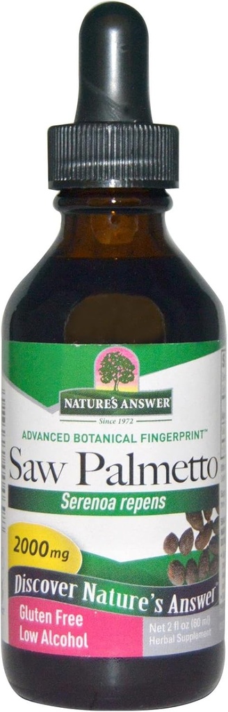 Looduse vastus Saw Palmetto Berry ekstrakt 2 Vedelik Ounce | Eesnäärme tugi | Looduslik kuseteede tervis | Soodustab juuste kasvu