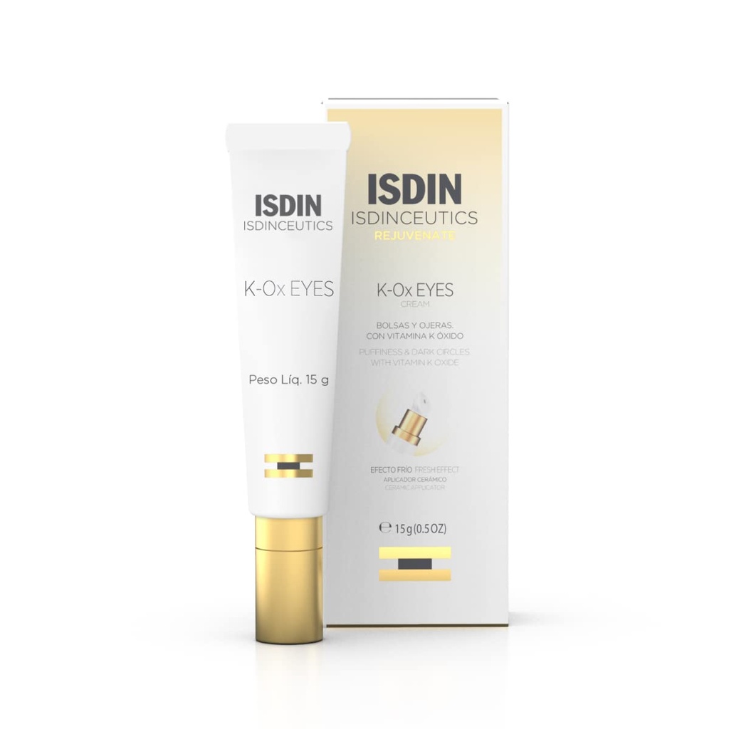 ISDIN Isdinceutics K-Ox Eyes - rikas vitamiin K Oxide Eye Cream tumedate ringide ja silmade all noorendamiseks, 0,5 OZ