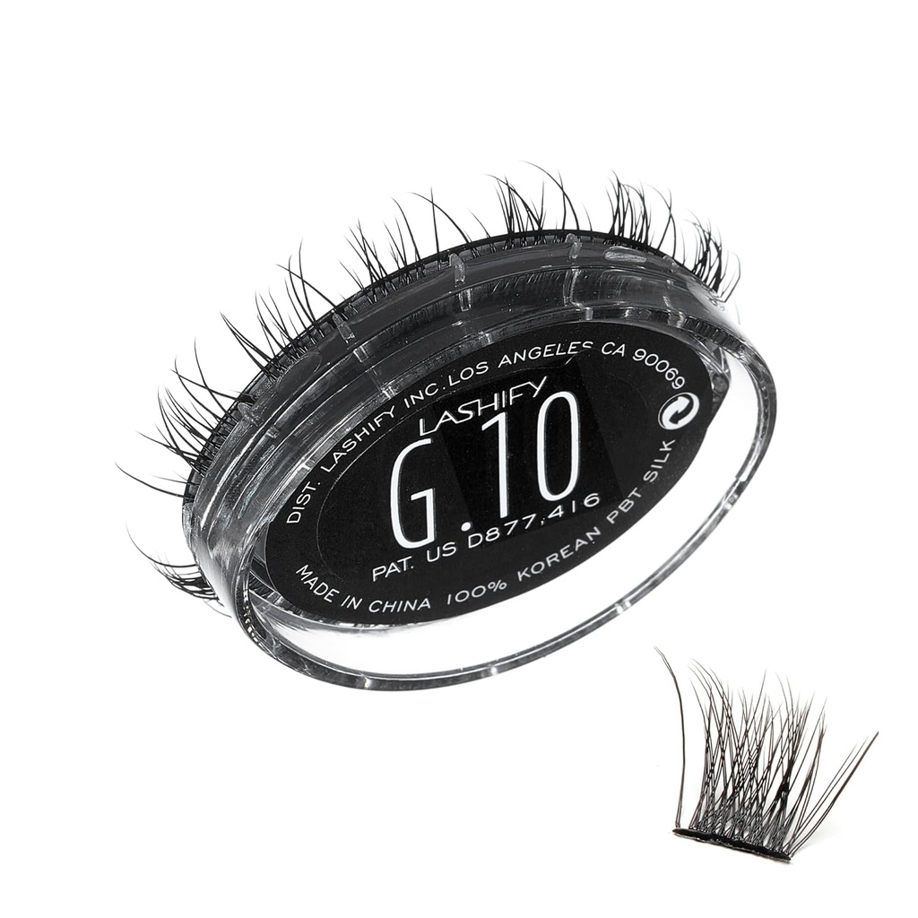 Lashify Gemini 10mm Gossameri ripsmed mustas, lihtsas DIY vales ripsmetes mahuka, nutika ja mängulise välimuse jaoks