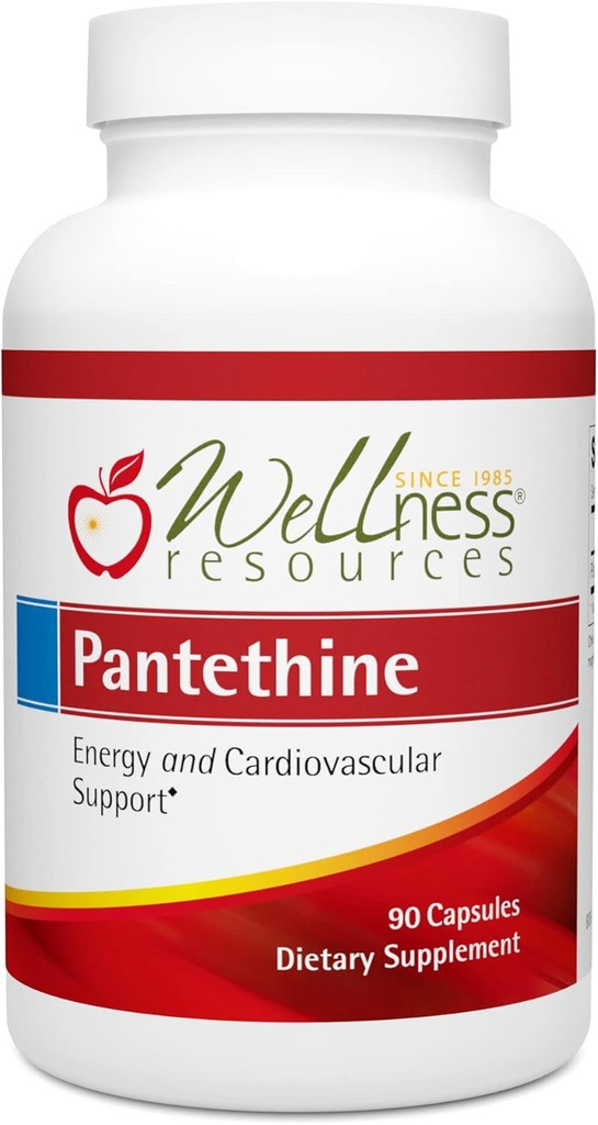 Terviseressursid Pantetiin - aktiivne vitamiin B5. vegan (300 mg, 90 kapslit)