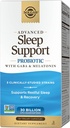 Solgar Advanced Sleep Support Probiootikum GABA & melatoniiniga, 30 Vegankapslit - 30 miljardit CFU - 5 kliiniliselt uuritud tüve - Restful Sleep & Recovery - Non-GMO & Vegan, 30 Servings