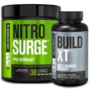 Jacked Factory Nitrosurge Preworkout Grape & Build XT Lihaskoe ehituskomplekt meestele ja naistele