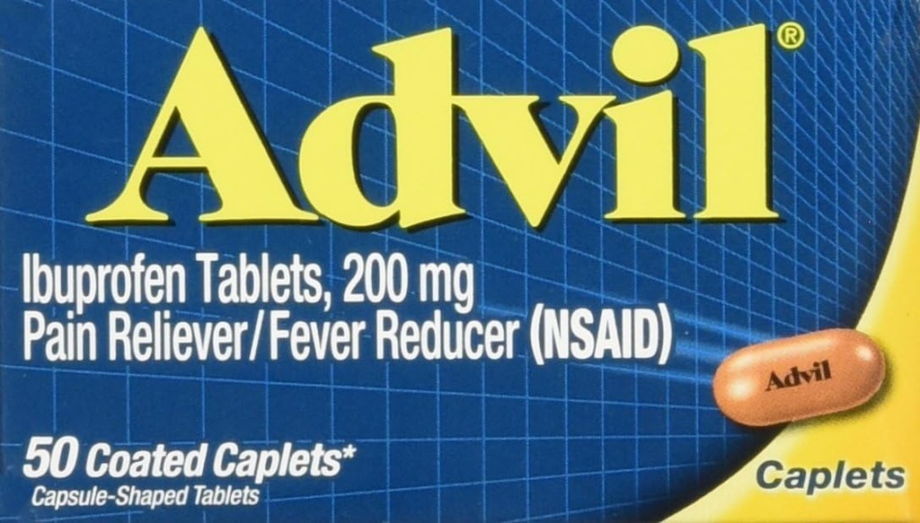 Advil Caplets, 200 mg, 50 ct