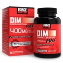 FORCE FACTOR DIM Max, DIM Supplement 400mg, östrogeeni tasakaal naistele ja meestele, hormonaalse akne ekstra tugevus, metabolism, menopaus, PCOS, diindolüülmetaan, kõrgem imendumine, 60 kapslit