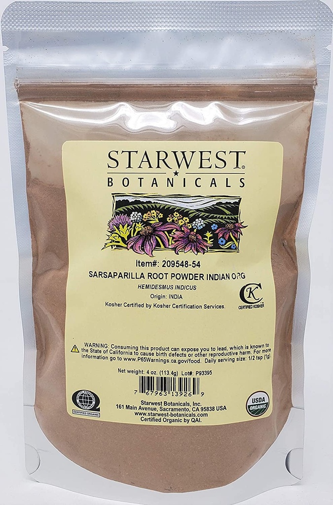 SARSAPARILLA JUURDEPWD ORGAN 4 OZ