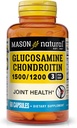 MASON LOODUSLIK Glükoosamiin Kondroitiin 1500/1200 koos C-vitamiiniga, toetab liigeste tervist normaalse paindlikkuse ja liikuvuse *, 60 kapslit
