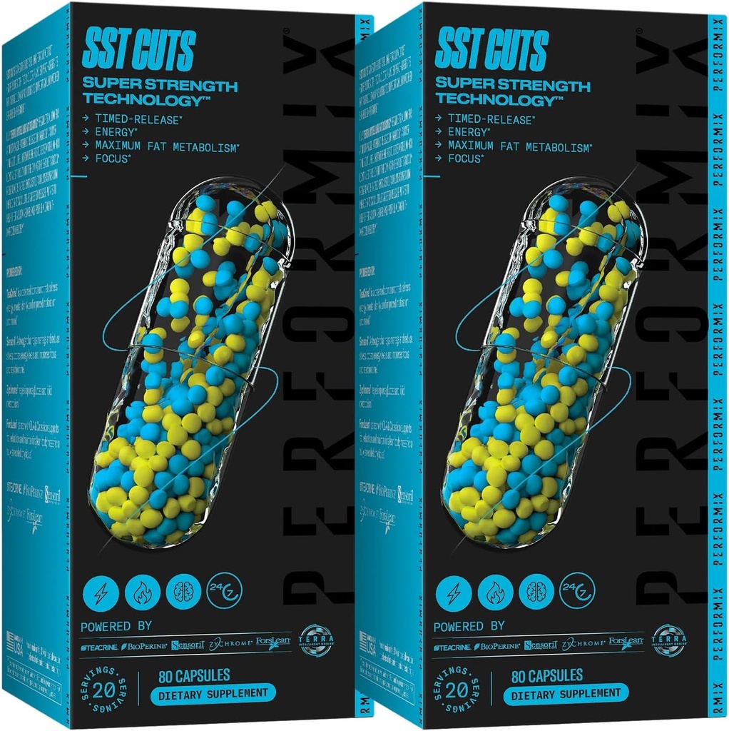 PERFORMIX - SST kärped - CLA-ga termogeensed - energia, fookus ja meeleolu - ainevahetustoetus - näljakontroll - nootroopne - eeltreening - Mehed ja naised - 160 serveerimist - 2 paketti