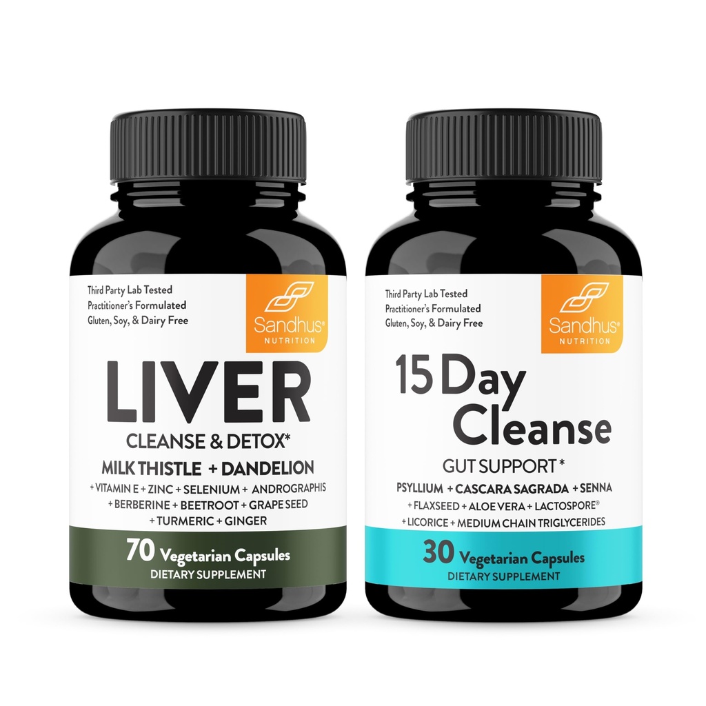 Sandhu's Maks Renew Cleanse Detox Support & 15 Day Gut Cleanse Support Dietary Supplement for Women & Men