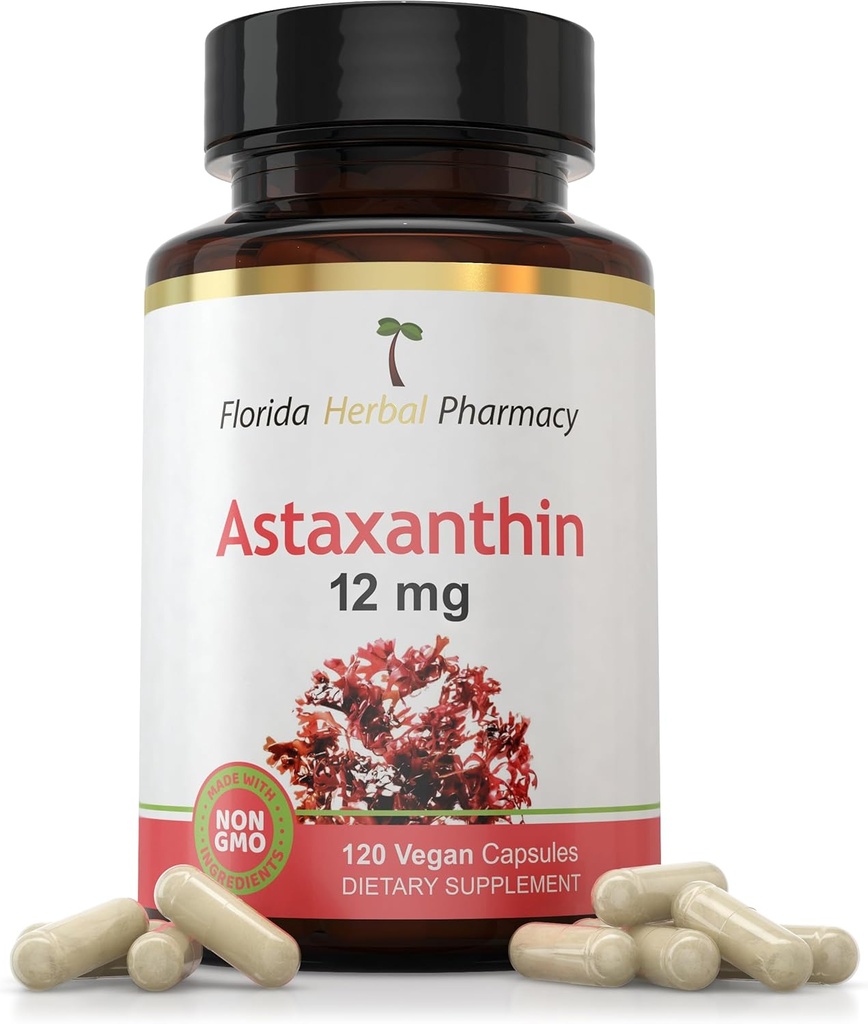 Florida Herbal Pharmacy , Astaxanthin 12 mg kapslid ( 120 kapslit )