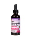 Bluebonnet Vedel Metüülkobalamiin Vitamiin B12 5000 mcg Aktiivne koensüüm B-vitamiini vorm 12 Vedelik pillid Energialisa naistele ja meestele - Vegan, Gluteenivaba - Vaarikamaitse - 2 Fl Oz