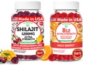 Lunakai USA Made Shilajit & B12 Extra Strength Gummies Bundle - energia, fookus ja igapäevane heaolu - Vegan & Delicious