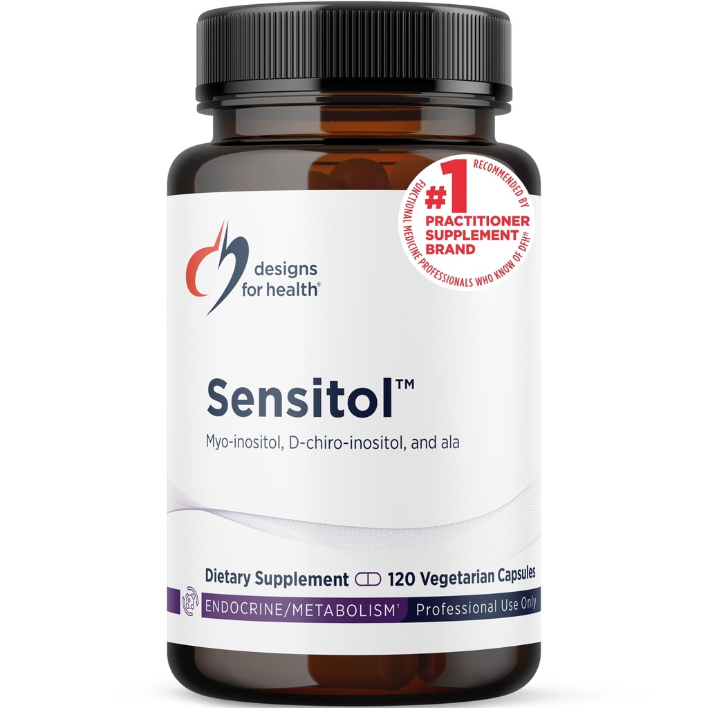 Disainid Health Inositool + ALA Kapslid - Sensitol Myo-inositol (MI) + D-Chiro Inositool (DCI) koos alfa-lipohappega - Vegan, mitte-GMO täiendus (120 kapslit)
