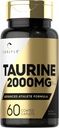 Carlyle Taurine 2000mg | 60 Caplets | Amino Acid Supplement | Double Strength | Taimetoitlane, mitte-GMO & Gluteenivaba